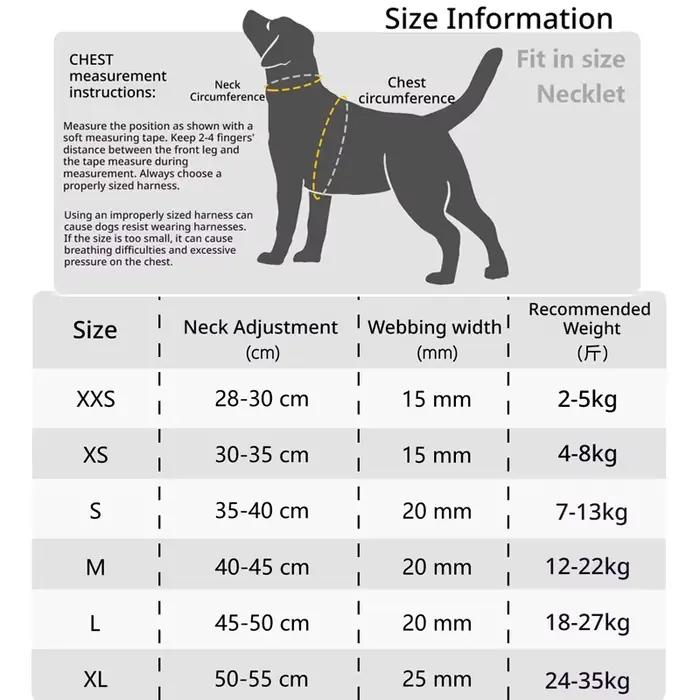 Collier pour chien respirant anti-étranglement