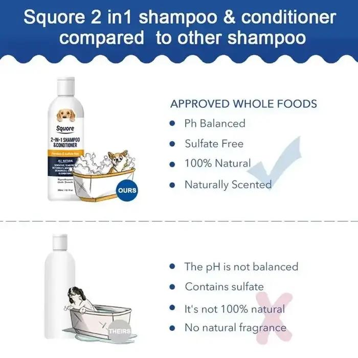Shampoing et revitalisant pour chiots 2 en 1