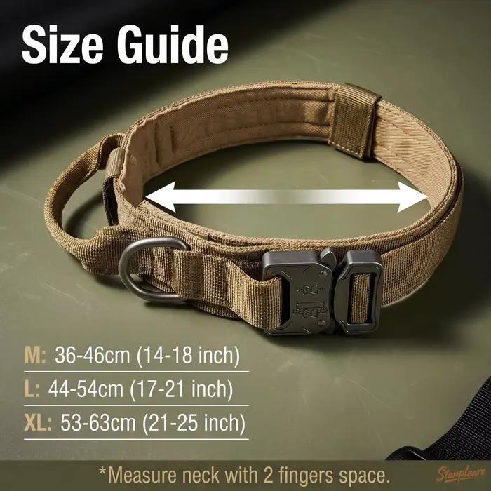 Collier tactique anti-morsure pour chien