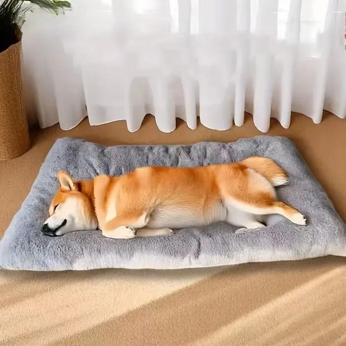 Grand lit en peluche pour chien