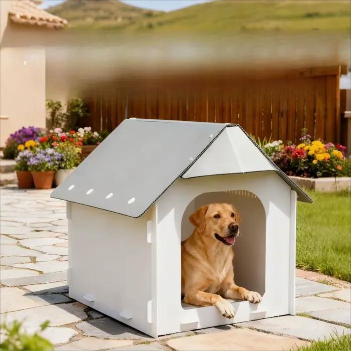 Nichoir extérieur pour chien, imperméable, résistant aux intempéries et aux rayons UV, pour chiens de taille moyenne, abri de cour extérieur, chenil rural