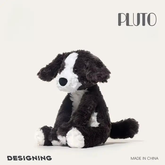 Peluche ultra douce et adorable : Border Collie assis