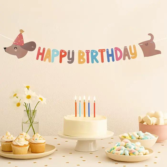 1 pièce Décoration de fête d'anniversaire chien saucisse