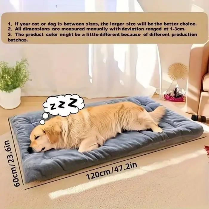 Grand lit en peluche pour chien