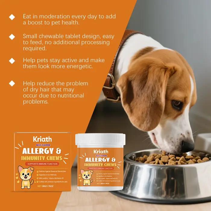 Friandises à Mâcher Immunitaires pour Chiens : Soulagement des Allergies