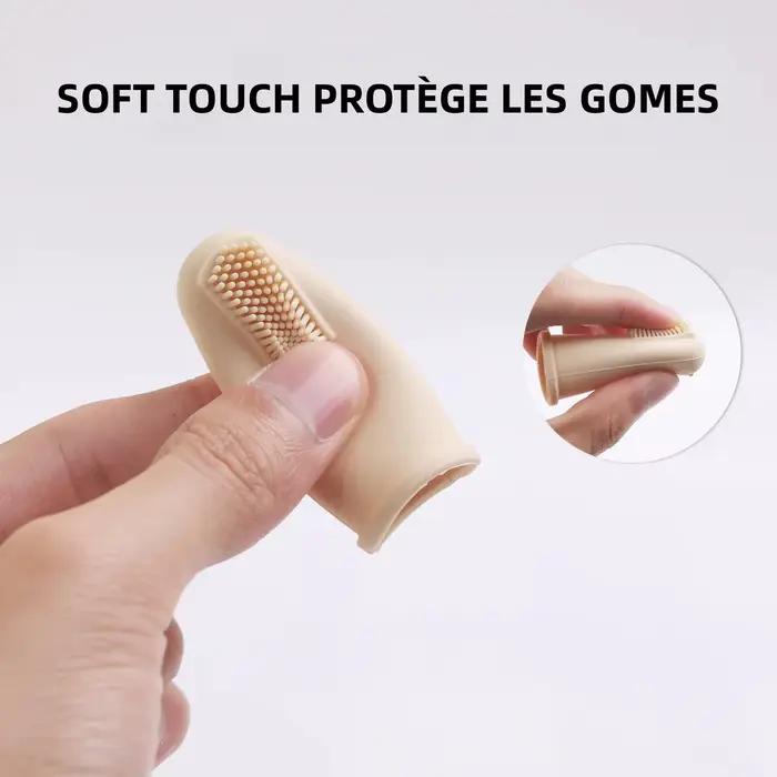 Brosse à dents en Silicone pour animaux de compagnie