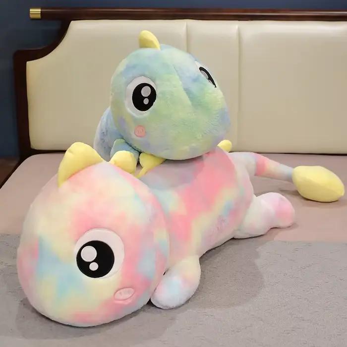 Jouet en peluche dinosaure géant à grands yeux