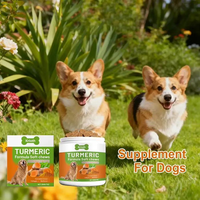 200g de friandises molles bio au curcuma pour chiens