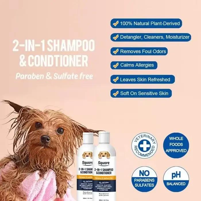 Shampoing et revitalisant pour chiots 2 en 1