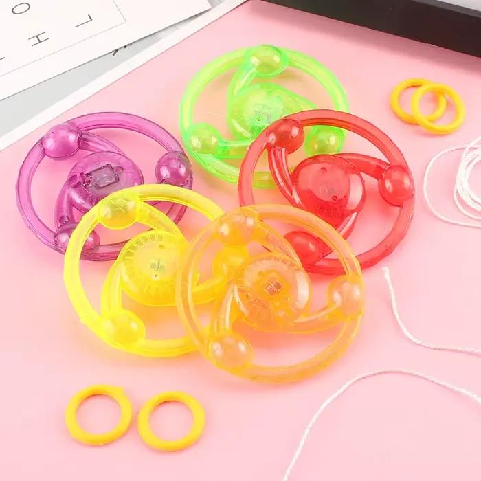 3/6/9 pièces Nouveaux Jouets Lumineux à Tirer à la Main, Jouets à Corde Lumineuse Clignotante, Jouets LED, Jouets Gyroscopiques Clignotants Nouveauté, Cadeaux