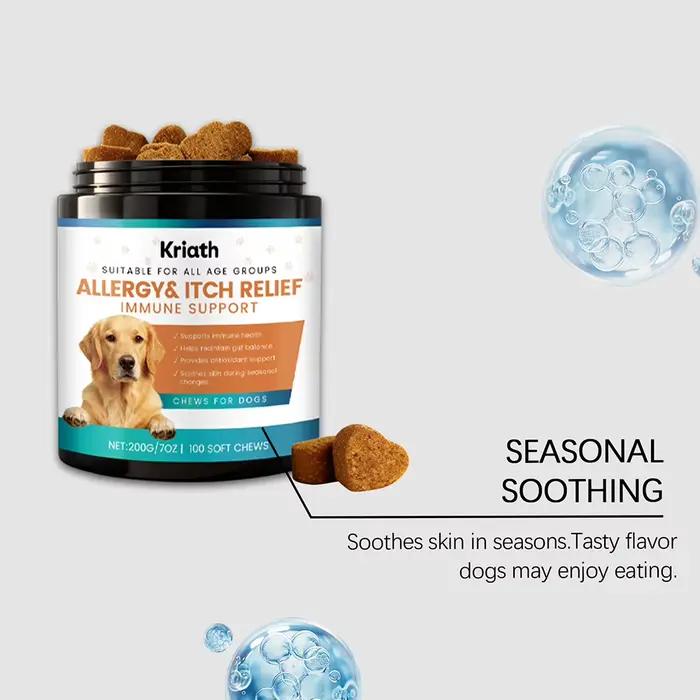 200g Friandises à mâcher pour chiens contre les allergies