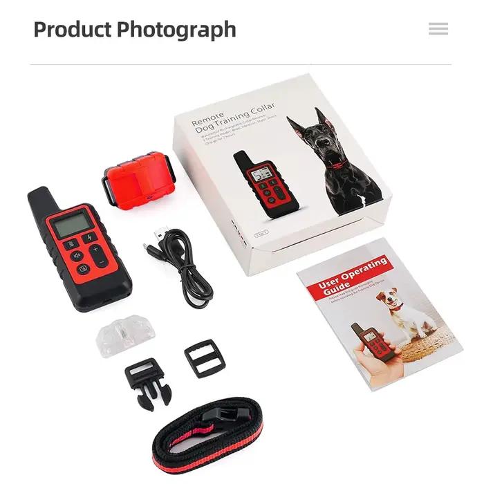 Collier de dressage électrique pour chien
