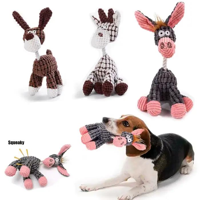 Matkey-Jouets en peluche pour grands chiens