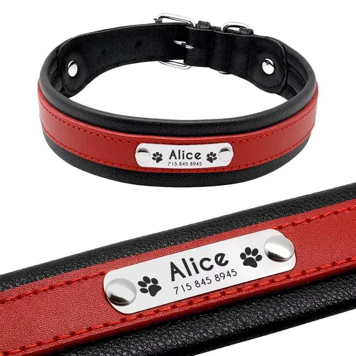 Collier de chien en cuir