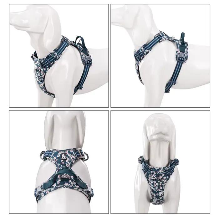 TruelGru- Tissu en coton SFP Floral pour animaux de compagnie