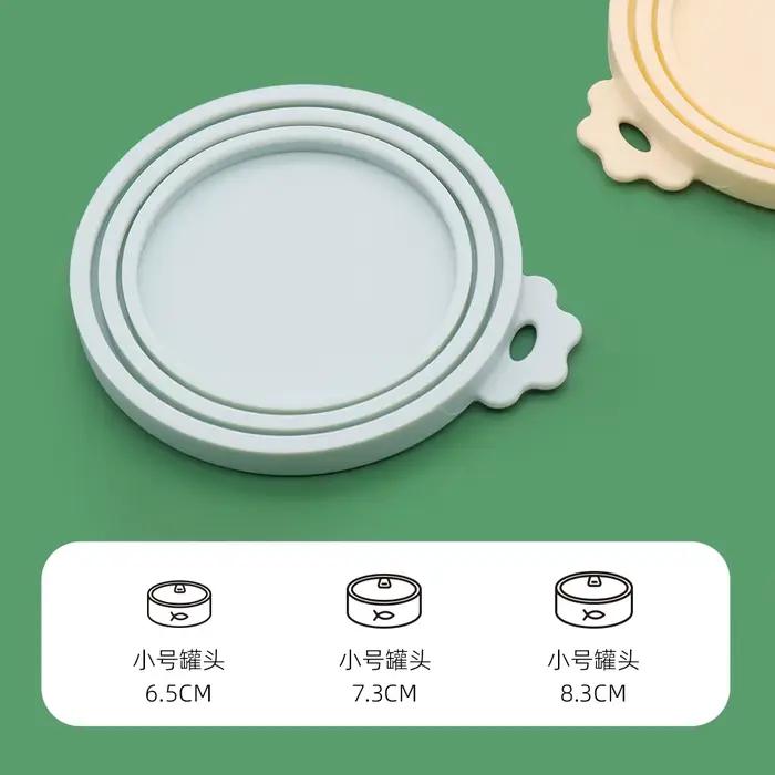 1 couvercle de canette réutilisable en Silicone pour animaux de compagnie