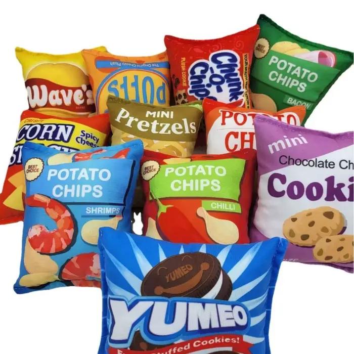 Jouet pour chien amusant en forme de sac de chips