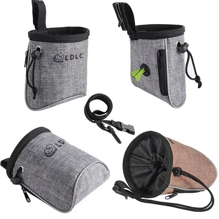 Sac de dressage pour chien avec distributeur intégré de sacs à déjections