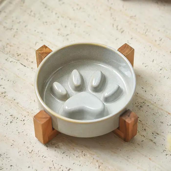 Gamelle anti-étouffement à alimentation lente pour chien avec base antidérapante