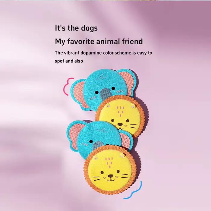 Frisbee en peluche doux pour chien
