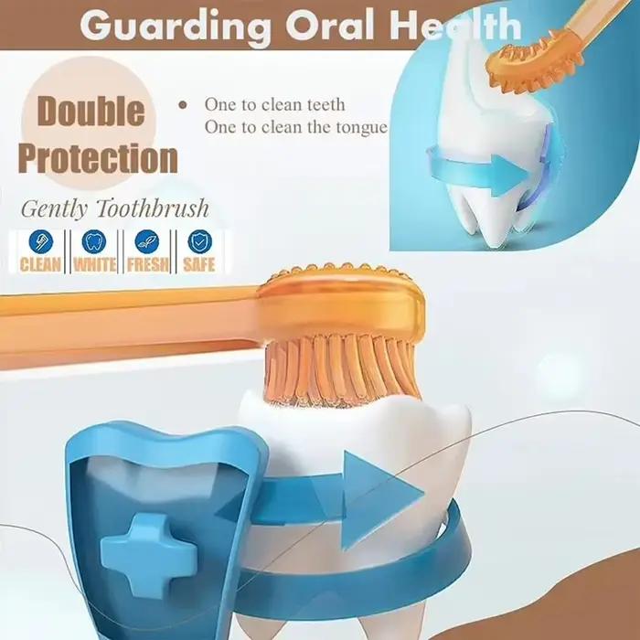 Brosse à dents en silicone souple pour chiens et chats