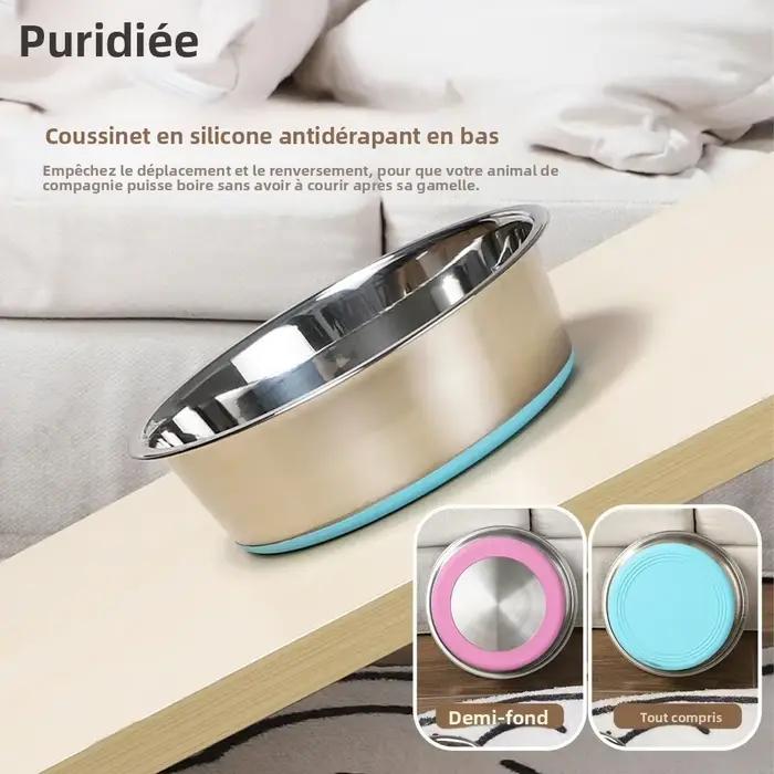 Bol pour chien en acier inoxydable