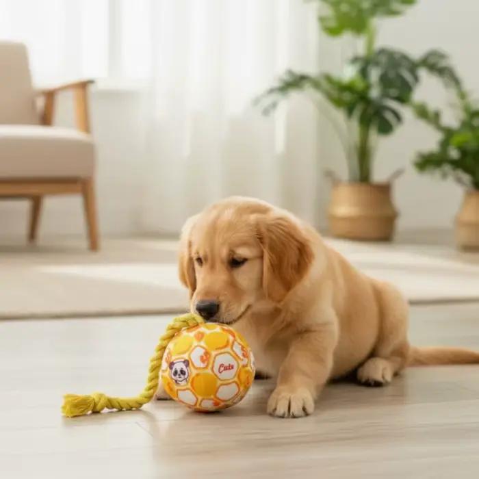 Jouet à mâcher pour chien Quiet Bell, résistant aux morsures, soulage l'anxiété de séparation, jouet d'entraînement pour chiots de petite, moyenne et grande taille