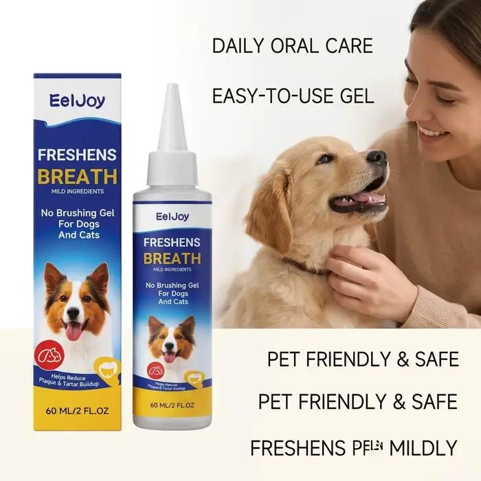 EELJOY Gel de Soin Dentaire pour Animaux Réduit la Plaque et le Tartare