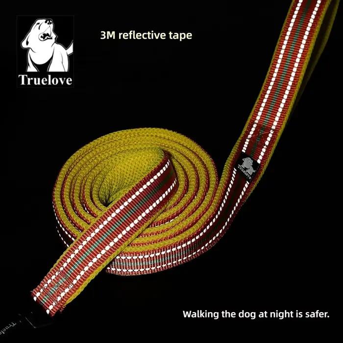 Laisse pour chien Truelove 200CM Confort Sandwich Rembourrée Respirante Anti-traction Corde Réfléchissante Durable TLL2112