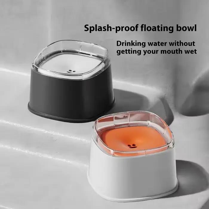 Bol d'eau flottant anti-déversement pour chats et chiens