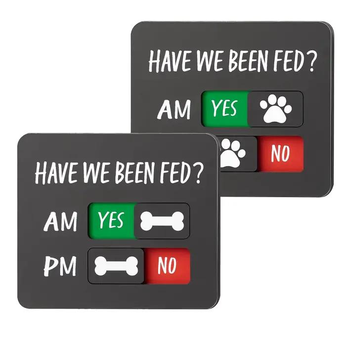 Tableau magnétique de suivi des repas pour chat et chien