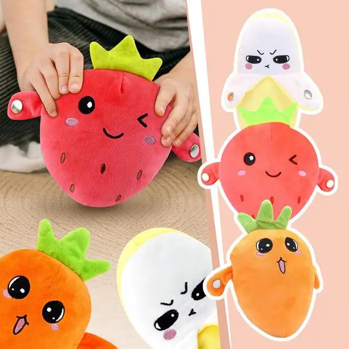  Jouet interactif créatif en peluche en forme de banane