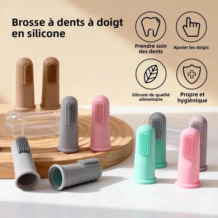 Brosse à dents en Silicone pour animaux de compagnie