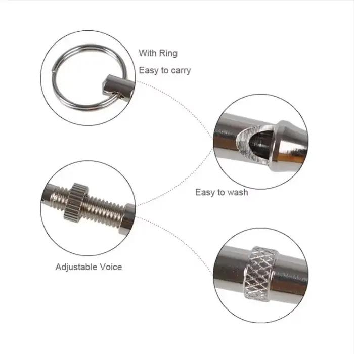 Le sifflet ultrasonique pour chien produit un son à haute fréquence pour la formation professionnelle des chiens