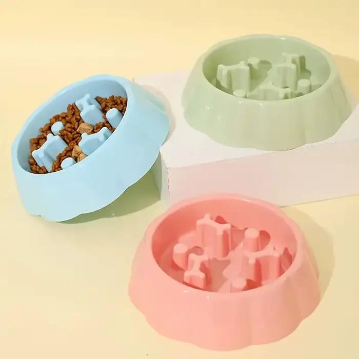 Bols pour chiens à mangeoire lente Anti-étouffement