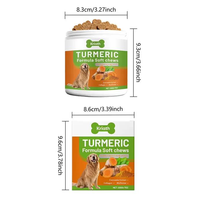 200g de friandises molles bio au curcuma pour chiens