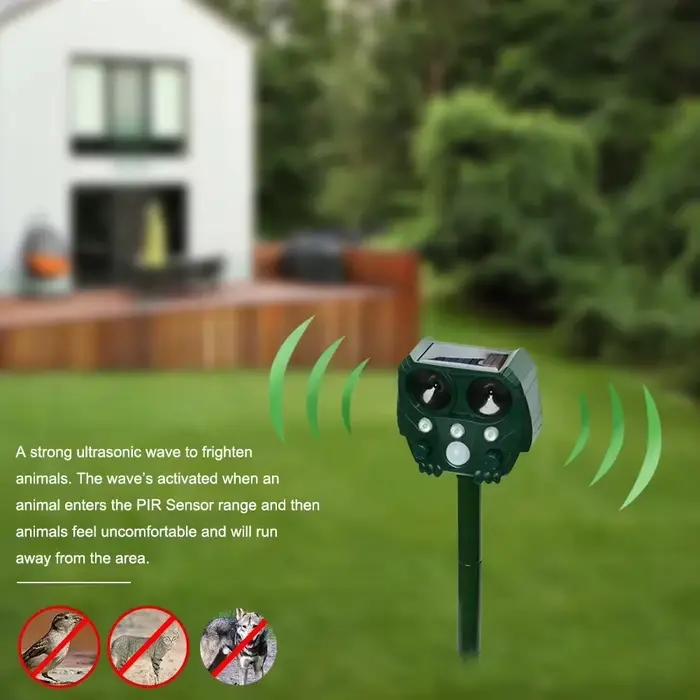Répulsif Solaire Ultrasonique pour Animaux : Chien