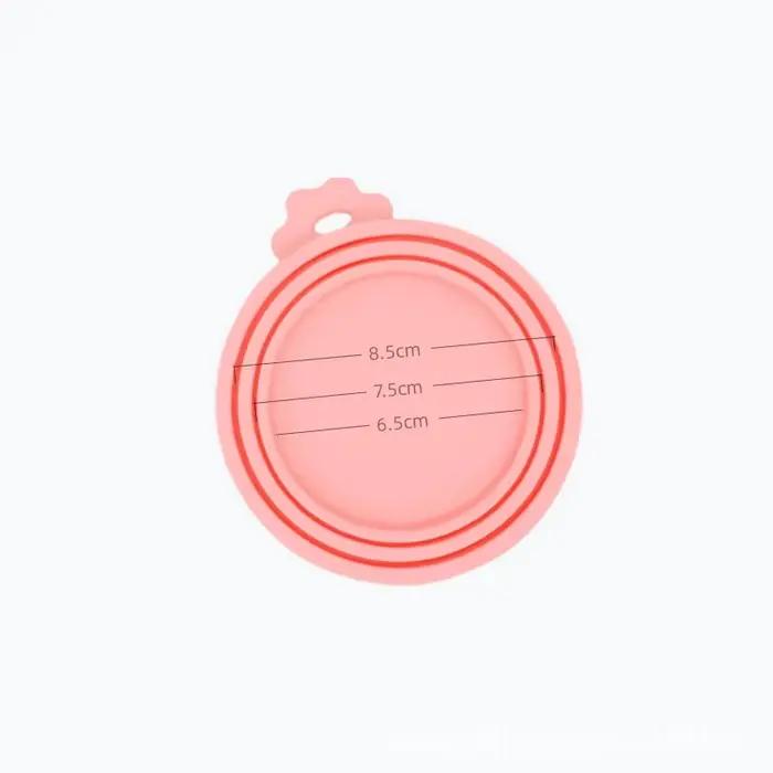 1 couvercle de canette réutilisable en Silicone pour animaux de compagnie