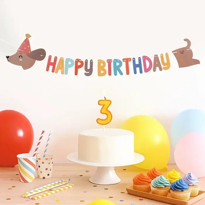 1 pièce Décoration de fête d'anniversaire chien saucisse