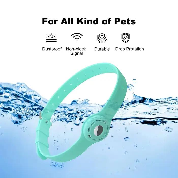 Nouveau collier de chat de compagnie Anti-perte en Silicone pour le traqueur de protection Apple Airtag