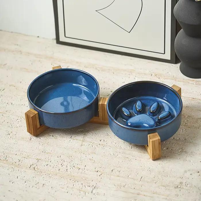 Gamelle anti-étouffement à alimentation lente pour chien avec base antidérapante
