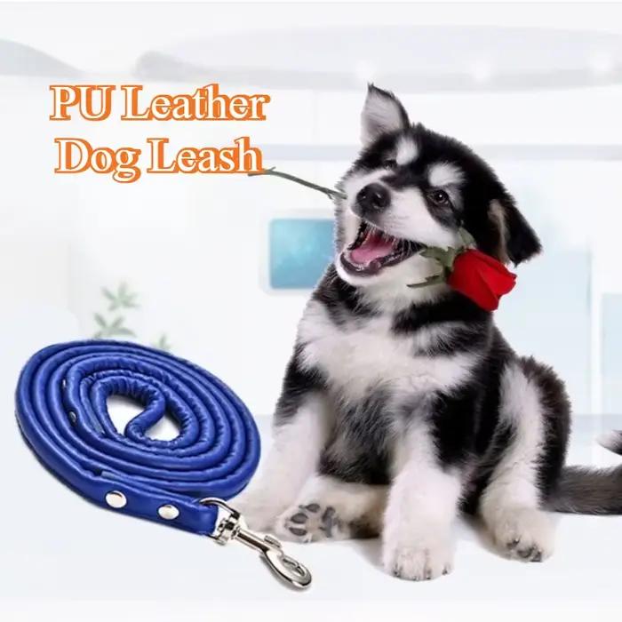 Laisse pour chien en cuir PU
