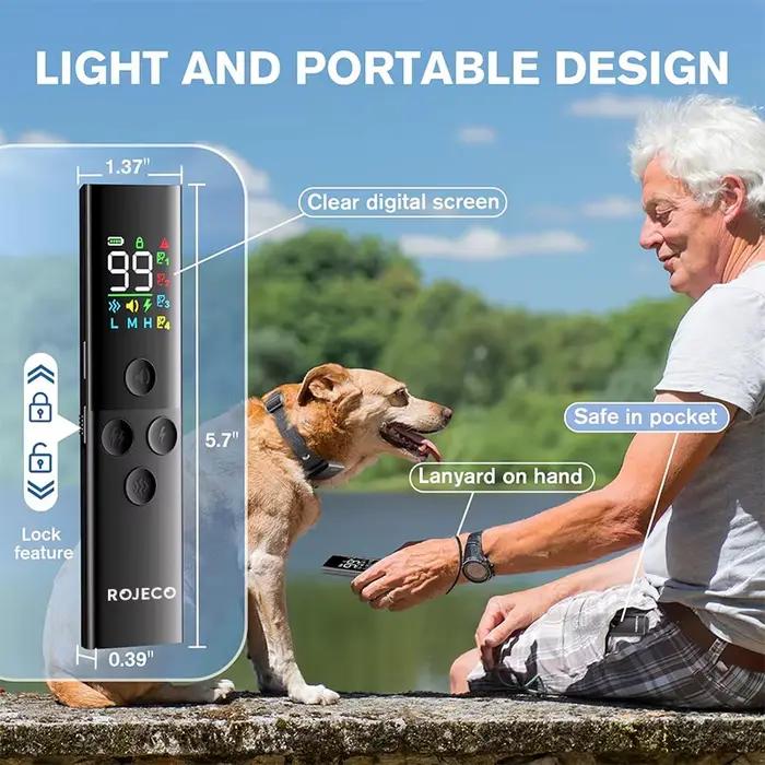 ROJECO collier de dressage pour chien avec télécommande 1600FT IP67