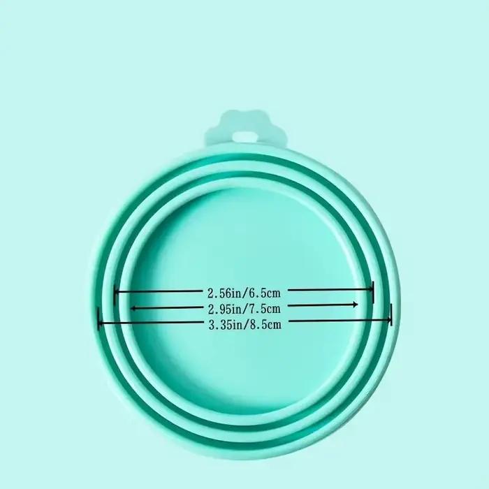 1 couvercle de canette réutilisable en Silicone pour animaux de compagnie