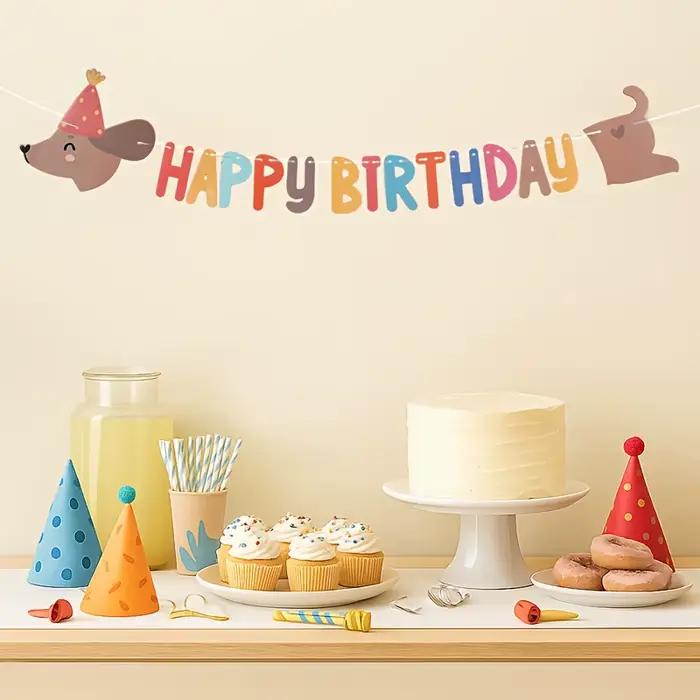 1 pièce Décoration de fête d'anniversaire chien saucisse