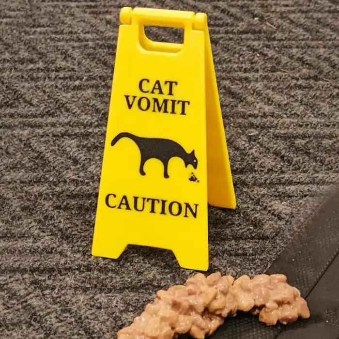 Panneau d'avertissement créatif pour chien et chat