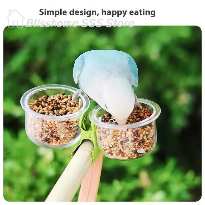 【S】Bol à nourriture pour perroquet pour l'alimentation et les soins quotidiens