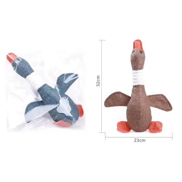 Jouet de canard en peluche écologique pour chien