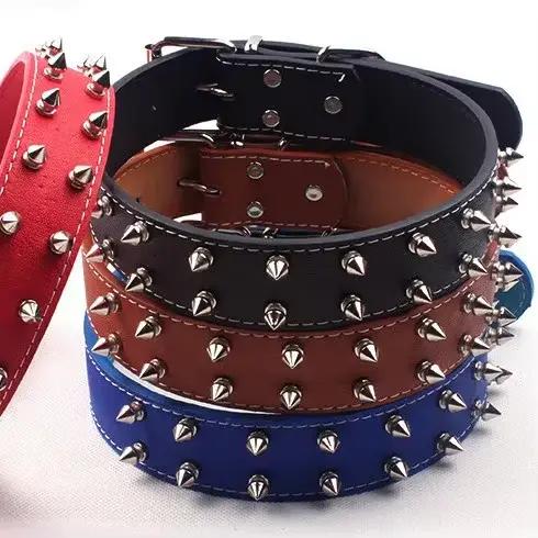 Collier pour chien en cuir PU