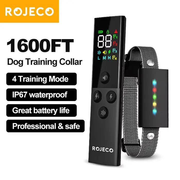 ROJECO collier de dressage pour chien avec télécommande 1600FT IP67